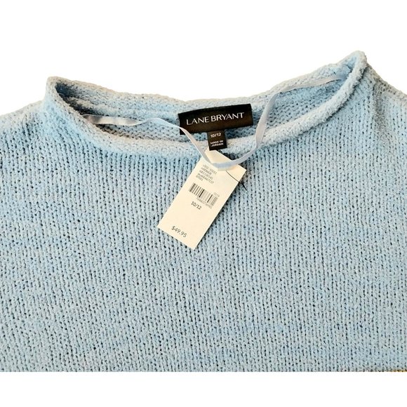 Lane Bryant Women's Knit Sweater Blue Round Neck 10/12 - Picture 2 of 4